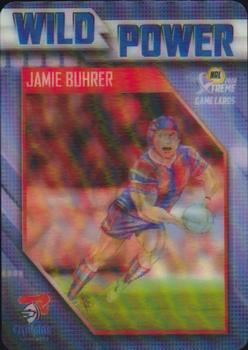 2018 NRL Xtreme - Wild Power Card #WP08 Jamie Buhrer Front